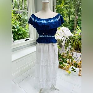 Seaspice gauze top and skirt set